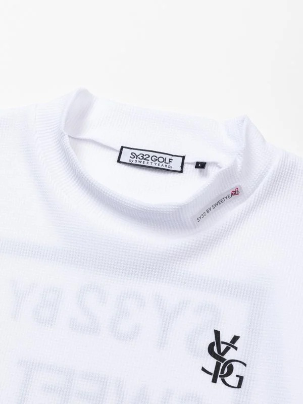 åͥå ۥ磻 MINI WAFFLE HALF MOCK WHITE SY32 by SWEET YEARS GOLF