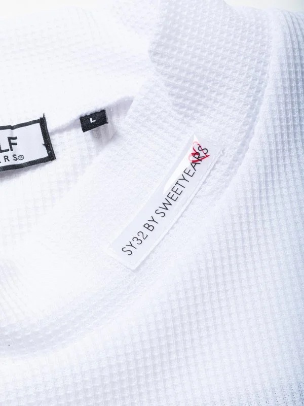 åͥå ۥ磻 MINI WAFFLE HALF MOCK WHITE SY32 by SWEET YEARS GOLF