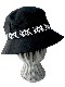 SY32 by SWEET YEARS��TAPE LOGO BUCKET HAT��BLACK
