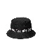 SY32 by SWEET YEARS��TAPE LOGO BUCKET HAT��BLACK