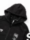 SY32 by SWEET YEARS��SHIELD LOGO ZIP HOODIE��BLACK