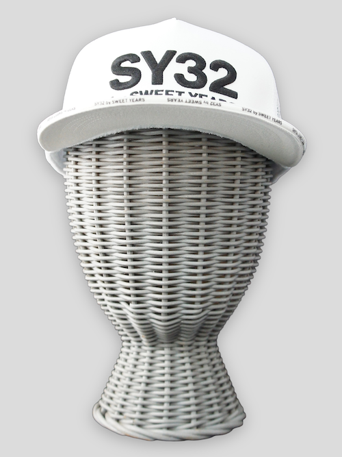 SY32 by SWEET YEARS��3D LOGO TRUKER MESH CAP��WHITE