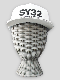 SY32 by SWEET YEARS��3D LOGO TRUKER MESH CAP��WHITE