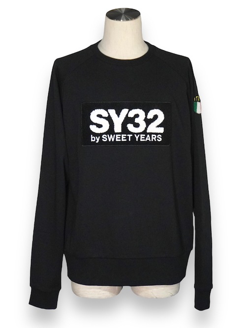 PO���롼 SAGARA WAPEEN BOXLOGO P/O CREW BLACK SY32 by SWEET YEARS �����磻�����ƥ����ȥ��Х����������ȥ��䡼��
