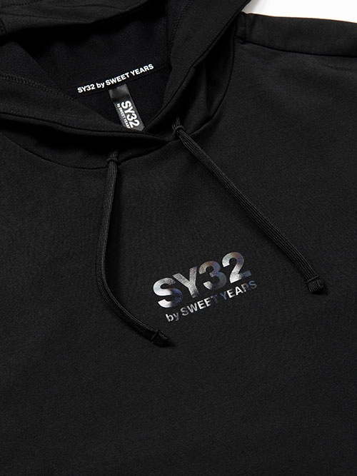 SY32 by SWEET YEARS��MODAL SWEAT HOODIE��BLACK