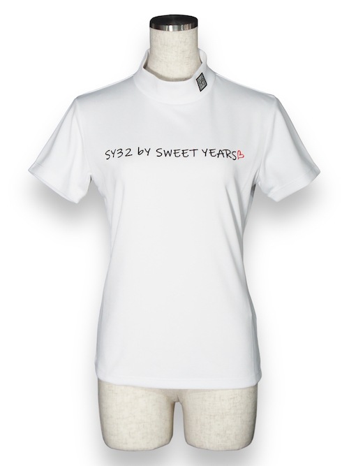 30%OFF ǥ åͥå ۥ磻 PIN MESH MOCK SHIRTS SYG-23SUM-01W WHITE SY32 by SWEET YEARS GOLF 磻ƥȥХȥ䡼 