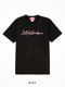 T CURSIVE LOGO RHINESTONE TEE BLACK SY32 by SWEET YEARS 磻ƥȥХȥ䡼