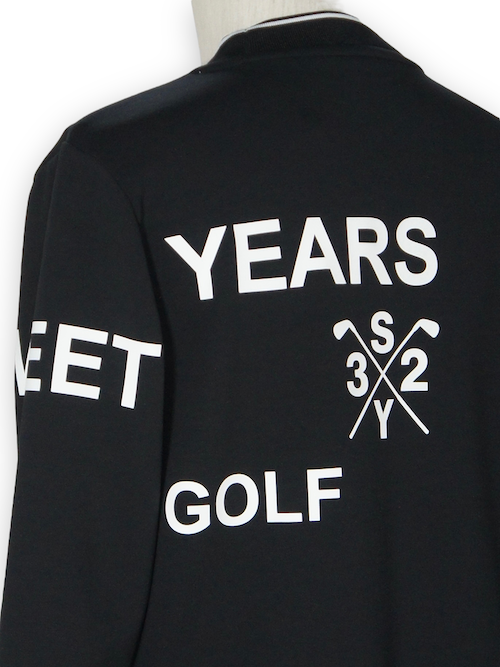 ��å��ͥå������ DOUBLE FACE MOCK SWEAT SHIRTS BLACK SY32 by SWEET YEARS GOLF