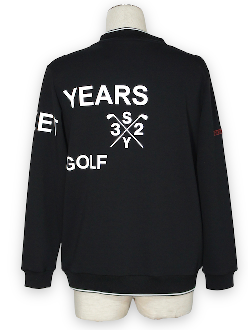 ��å��ͥå������ DOUBLE FACE MOCK SWEAT SHIRTS BLACK SY32 by SWEET YEARS GOLF