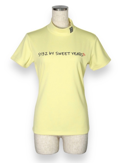 30%OFF ��ǥ����� ��å��ͥå� �������� PIN MESH MOCK SHIRTS SYG-23SUM-01W YELLOW  SY32 by SWEET YEARS GOLF �����磻�����ƥ����ȥ��Х����������ȥ��䡼�� �����