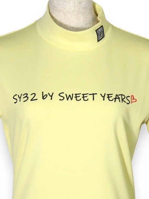 30%OFF ��ǥ����� ��å��ͥå� �������� PIN MESH MOCK SHIRTS SYG-23SUM-01W YELLOW  SY32 by SWEET YEARS GOLF �����磻�����ƥ����ȥ��Х����������ȥ��䡼�� �����