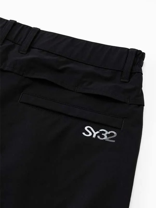 �ϡ��եѥ�� DOUBLE CLOTH SHORTS BLACKSY32 by SWEET YEARS GOLF �����磻�����ƥ��ȥ��Х����������ȥ��䡼���������