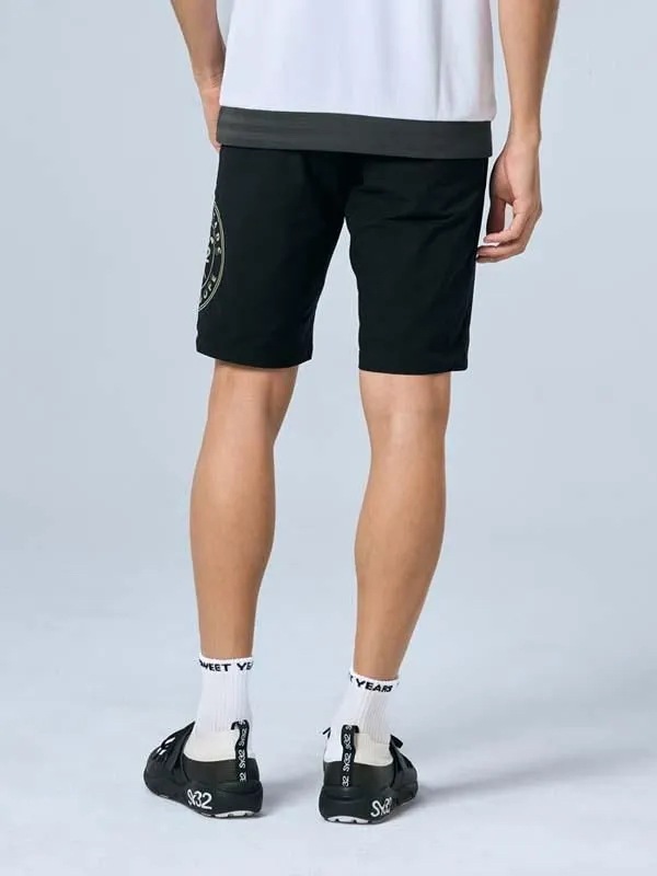 �ϡ��եѥ�� DOUBLE CLOTH SHORTS BLACKSY32 by SWEET YEARS GOLF �����磻�����ƥ��ȥ��Х����������ȥ��䡼���������