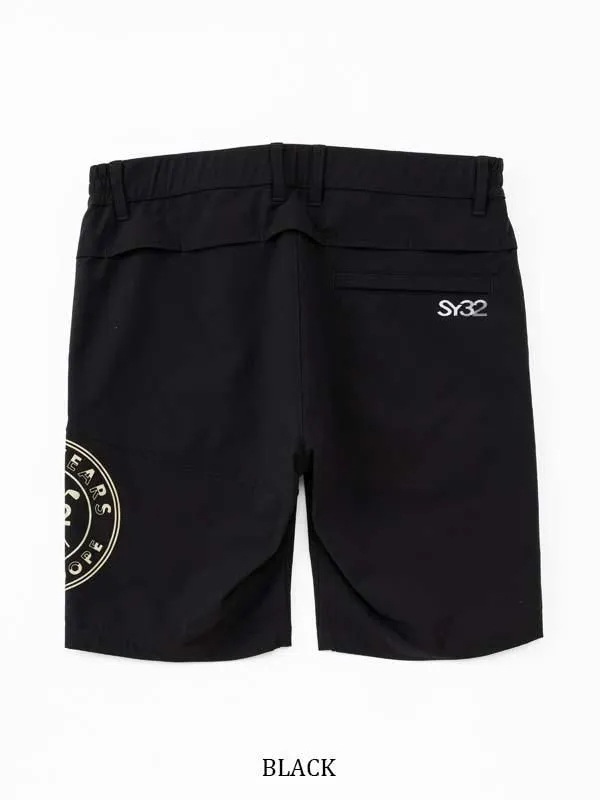 �ϡ��եѥ�� DOUBLE CLOTH SHORTS BLACKSY32 by SWEET YEARS GOLF �����磻�����ƥ��ȥ��Х����������ȥ��䡼���������