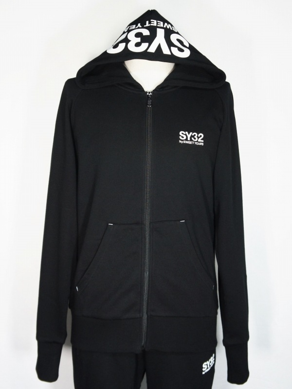 SY32 by SWEET YEARS��BASIC ZIP HOODIE��BLACK��WHITE�ڥ����磻�����ƥ��ȥ��Х����������ȥ��䡼����