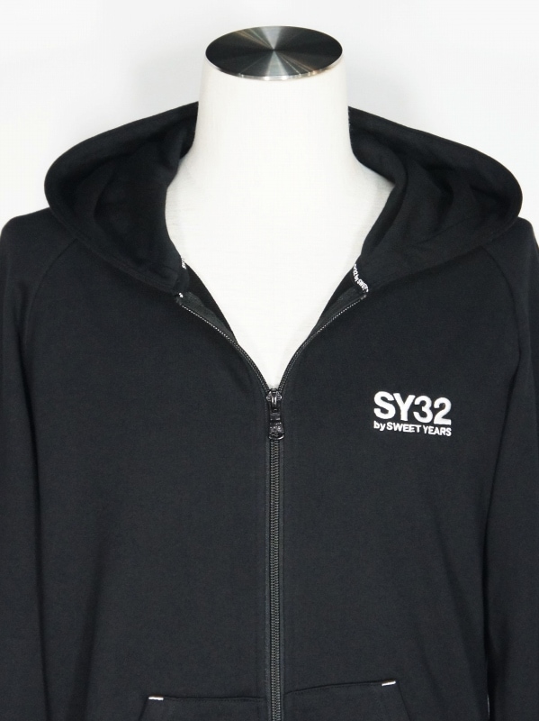 SY32 by SWEET YEARS��BASIC ZIP HOODIE��BLACK��WHITE�ڥ����磻�����ƥ��ȥ��Х����������ȥ��䡼����