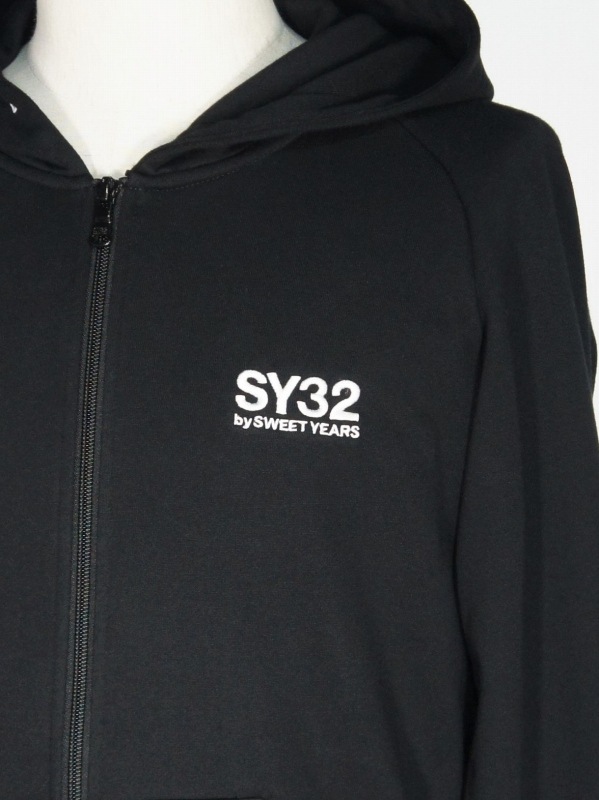 SY32 by SWEET YEARS��BASIC ZIP HOODIE��BLACK��WHITE�ڥ����磻�����ƥ��ȥ��Х����������ȥ��䡼����