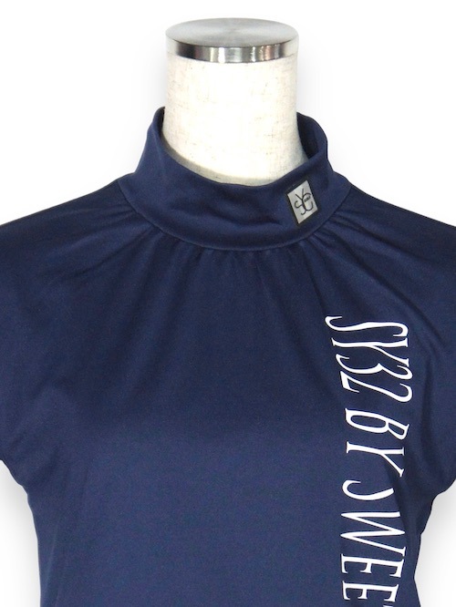 ��ǥ����� ���ԡ��� �ͥ��ӡ� HALF SLEEVE ONE PIECE NAVY SYG-23SUM-05W-A SY32 by SWEET YEARS GOLF �����磻�����ƥ����ȥ��Х����������ȥ��䡼�� �����