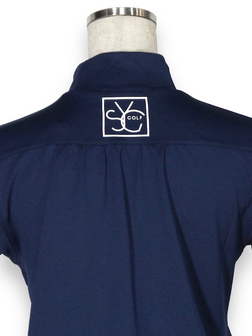 ��ǥ����� ���ԡ��� �ͥ��ӡ� HALF SLEEVE ONE PIECE NAVY SYG-23SUM-05W-A SY32 by SWEET YEARS GOLF �����磻�����ƥ����ȥ��Х����������ȥ��䡼�� �����