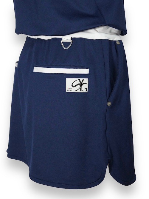 ��ǥ����� ���ԡ��� �ͥ��ӡ� HALF SLEEVE ONE PIECE NAVY SYG-23SUM-05W-A SY32 by SWEET YEARS GOLF �����磻�����ƥ����ȥ��Х����������ȥ��䡼�� �����