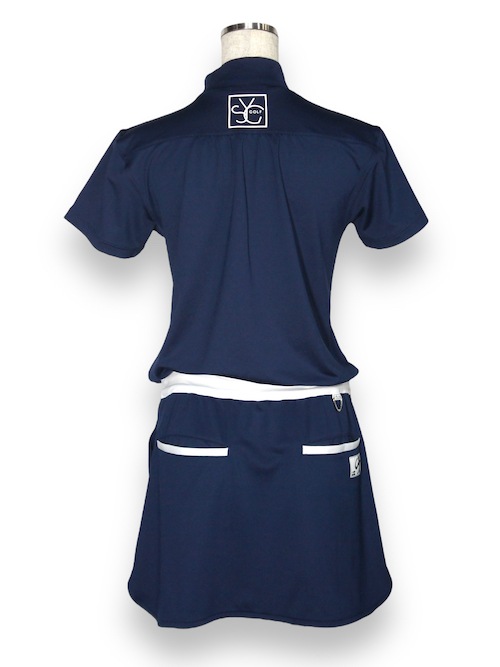 ��ǥ����� ���ԡ��� �ͥ��ӡ� HALF SLEEVE ONE PIECE NAVY SYG-23SUM-05W-A SY32 by SWEET YEARS GOLF �����磻�����ƥ����ȥ��Х����������ȥ��䡼�� �����