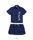 ��ǥ����� ���ԡ��� �ͥ��ӡ� HALF SLEEVE ONE PIECE NAVY SYG-23SUM-05W-A SY32 by SWEET YEARS GOLF �����磻�����ƥ����ȥ��Х����������ȥ��䡼�� �����