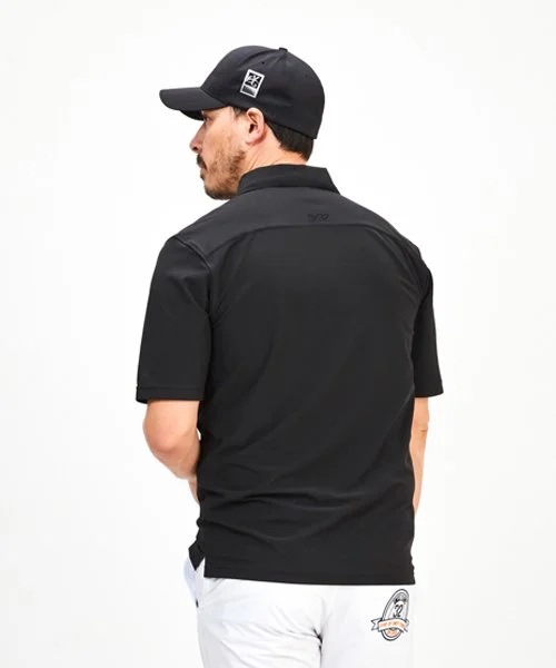 �ݥ������ MICRO PIQUE SKIPPER POLO BLACK SY32 by SWEET YEARS GOLF �����磻�����ƥ��ȥ��Х����������ȥ��䡼�������