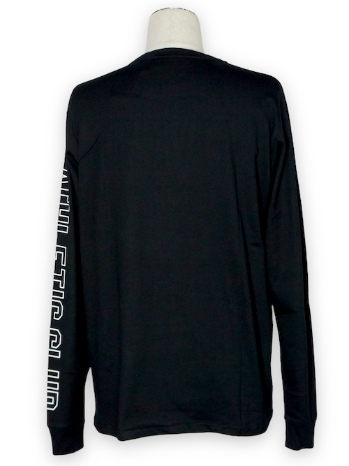 SY32 by SWEET YEARS��HEART MIX LOGO L/S TEE��BLACK