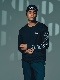 SY32 by SWEET YEARS��HEART MIX LOGO L/S TEE��BLACK