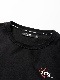 SY32 by SWEET YEARS��HEART MIX LOGO L/S TEE��BLACK