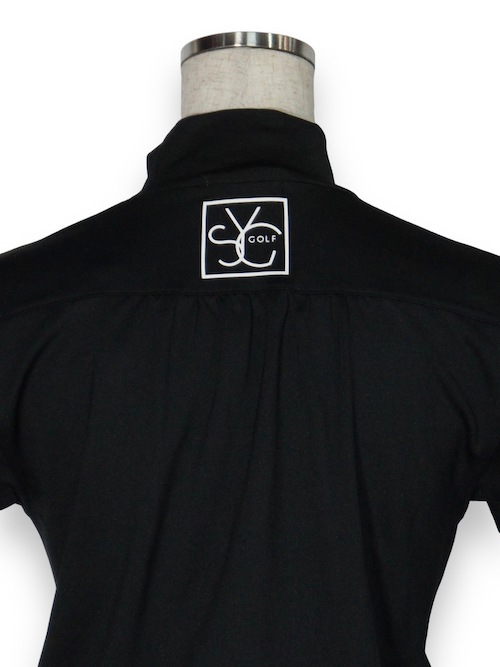 ǥ ԡ ֥å HALF SLEEVE ONE PIECE BLACK SYG-23SUM-05W-A SY32 by SWEET YEARS GOLF 磻ƥȥХȥ䡼 