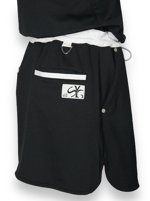 ��ǥ����� ���ԡ��� �֥�å� HALF SLEEVE ONE PIECE BLACK SYG-23SUM-05W-A SY32 by SWEET YEARS GOLF �����磻�����ƥ����ȥ��Х����������ȥ��䡼�� �����