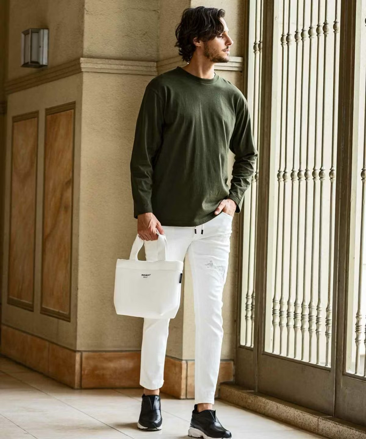 �ݥ�������Хå� �ۥ磻�� 1PIU1UGUALE3 RELAX ���Υԥ����Υ���������ȥ� ���å���