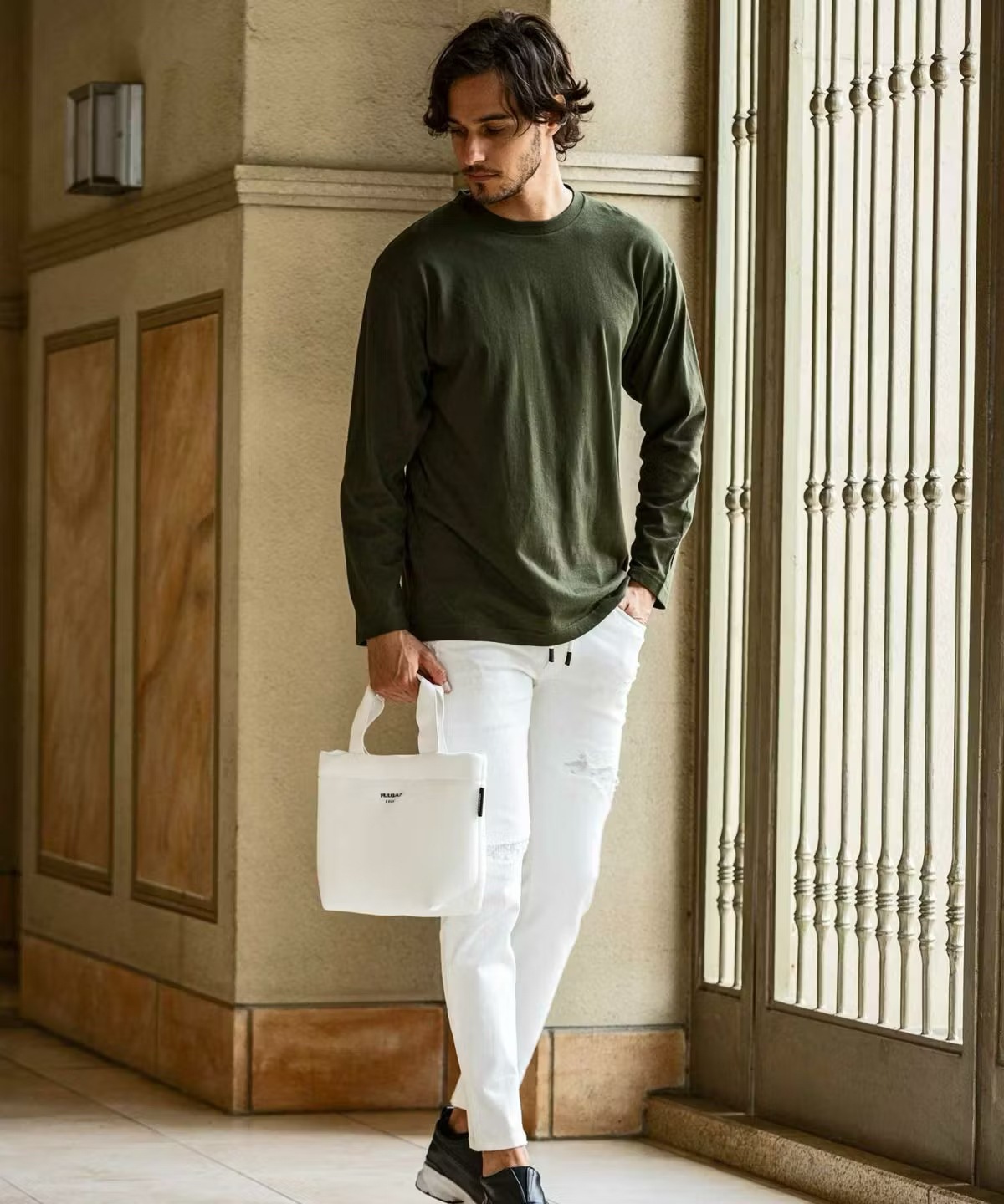 �ݥ�������Хå� �ۥ磻�� 1PIU1UGUALE3 RELAX ���Υԥ����Υ���������ȥ� ���å���