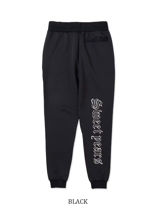 ���祬���ѥ�� DOUBLE KNIT GOTHIC LOGO PANTS BLACK SY32 by SWEET YEARS �����磻�����ƥ����ȥ��Х����������ȥ��䡼��