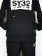 SY32 by SWEET YEARS��BOX LOGO P/O HOODIE��BLACK��WHITE
