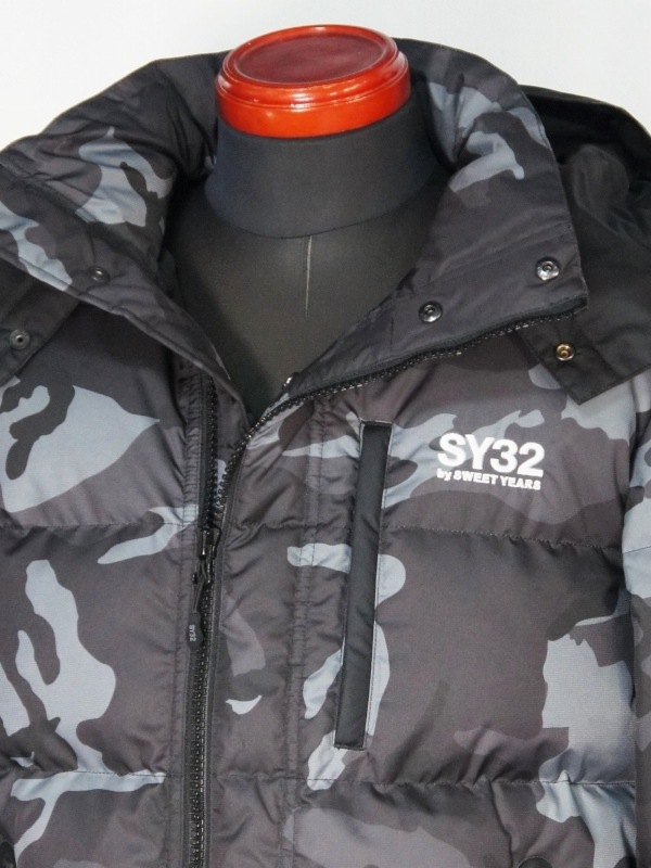 SY32 by SWEET YEARS��SHORT LENGTH DOWN JK��BLACK CAMO ���:63,800��