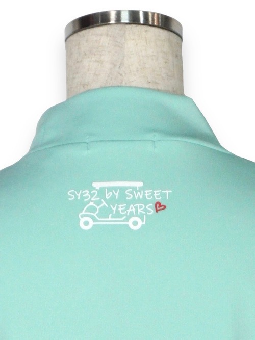 30%OFF��ǥ����� ��å��ͥå� �饤�� PIN MESH MOCK SHIRTS SYG-23SUM-01W LIME SY32 by SWEET YEARS GOLF �����磻�����ƥ����ȥ��Х����������ȥ��䡼�� �����