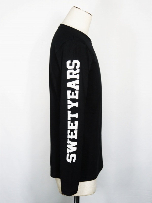 SY32 by SWEET YEARS��ARM LOGO L/S TEE��BLACK��WHITE�ڥ����磻�����ƥ��ȥ��Х����������ȥ��䡼��������T���֥�å��ߥۥ磻�ȡ�