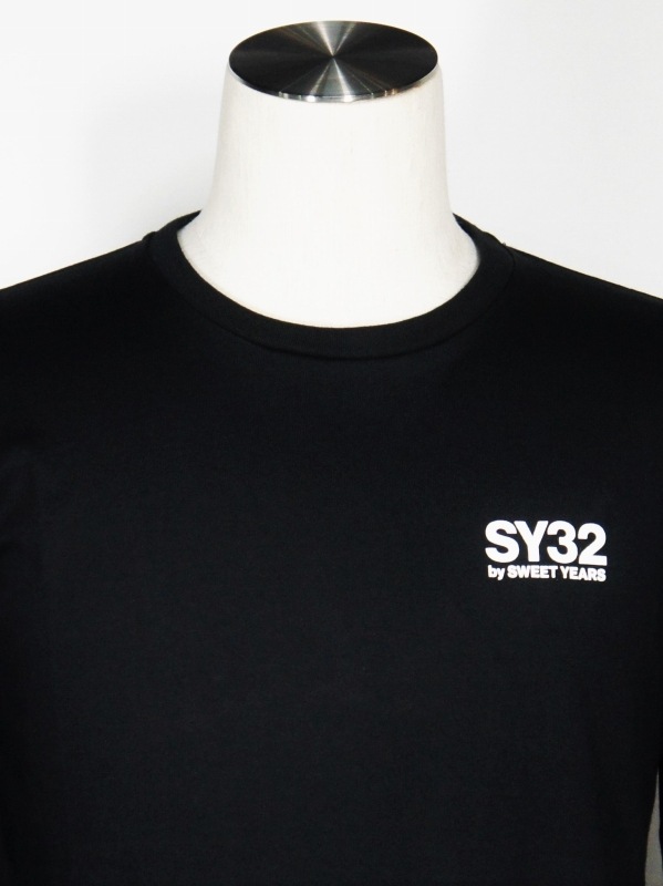 SY32 by SWEET YEARS��ARM LOGO L/S TEE��BLACK��WHITE�ڥ����磻�����ƥ��ȥ��Х����������ȥ��䡼��������T���֥�å��ߥۥ磻�ȡ�