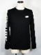 SY32 by SWEET YEARS��ARM LOGO L/S TEE��BLACK��WHITE�ڥ����磻�����ƥ��ȥ��Х����������ȥ��䡼��������T���֥�å��ߥۥ磻�ȡ�