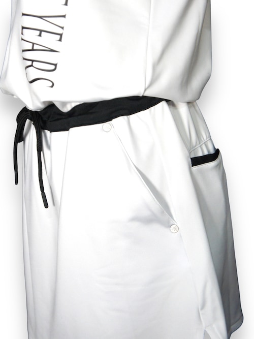 レディース ワンピース ホワイト HALF SLEEVE ONE PIECE WHITE