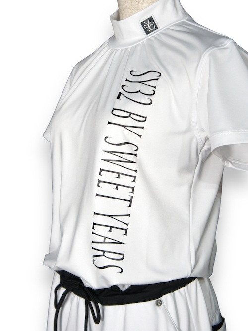 【SY32 SWEET YEARS】レディース ワンピース M ホワイト レディース ワンピース ホワイト HALF SLEEVE ONE PIECE WHITE
