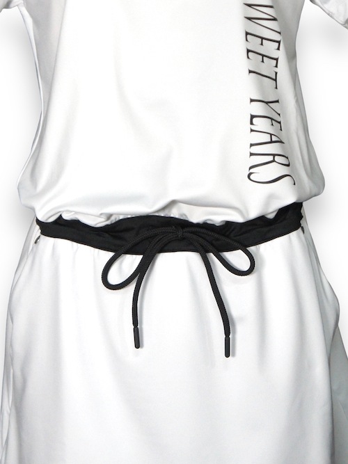 【SY32 SWEET YEARS】レディース ワンピース S ホワイト レディース ワンピース ホワイト HALF SLEEVE ONE PIECE WHITE