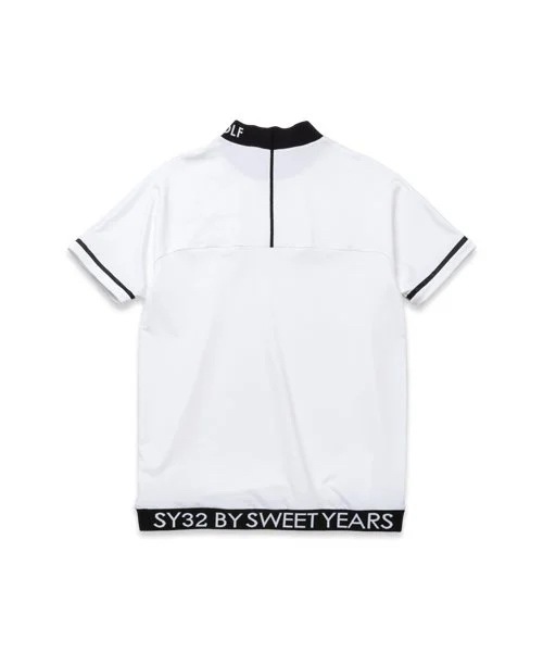 ��å��ͥå������ TONAL DRY MOCK NECK WHITE SY32 by SWEET YEARS GOLF �����磻�����ƥ��ȥ��Х����������ȥ��䡼�������