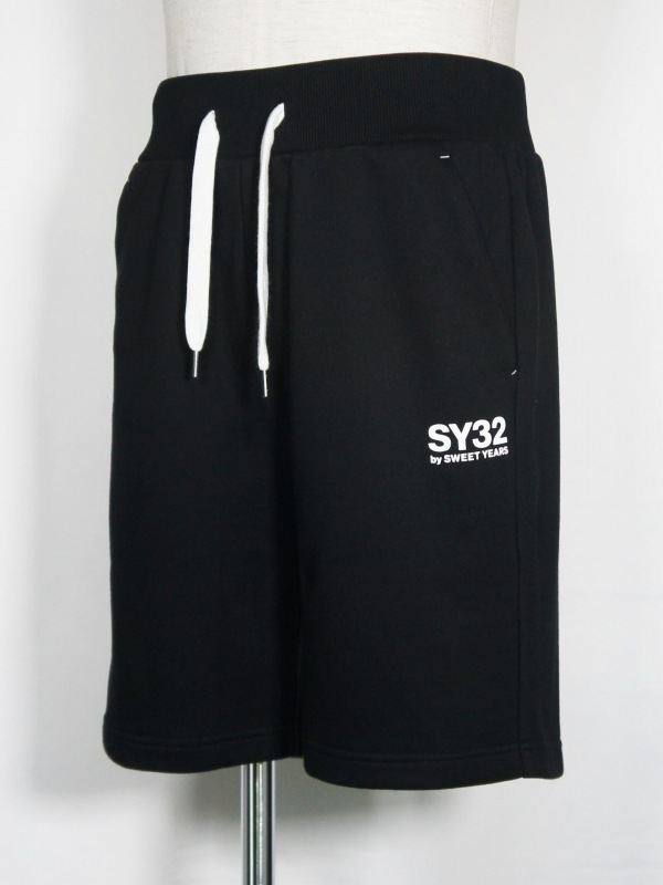 SY32 by SWEET YEARS��SWEAT SHORT PANTS��BLACK