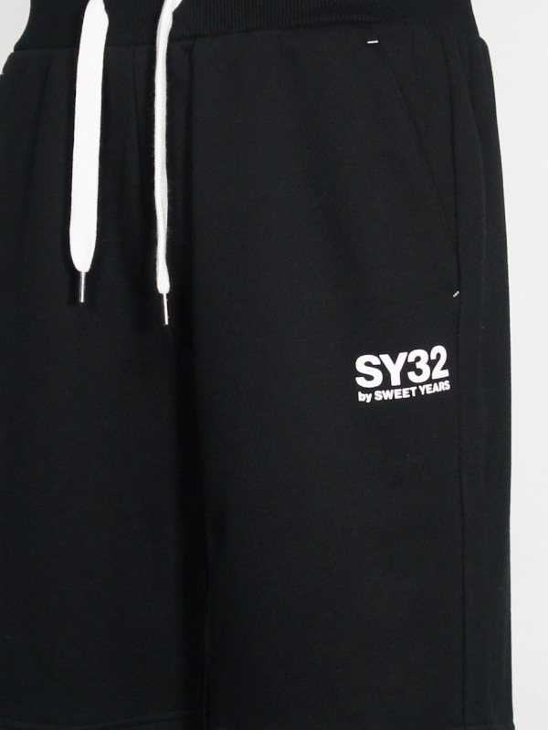 SY32 by SWEET YEARS��SWEAT SHORT PANTS��BLACK
