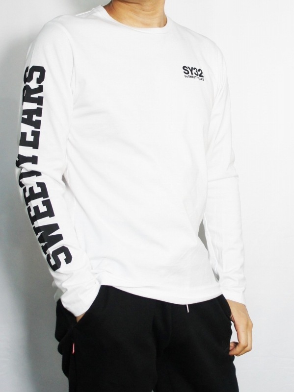 ĹµT����� ARM LOGO L/S TEE WHITE SY32 by SWEET YEARS �����磻�����ƥ��ȥ��Х����������ȥ��䡼��