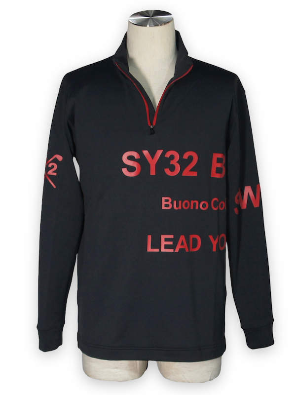 SY32 by SWEET YEARS�֡�GOLF��MIDDLE LAYER LIGHT STRETCH PO��BLACK