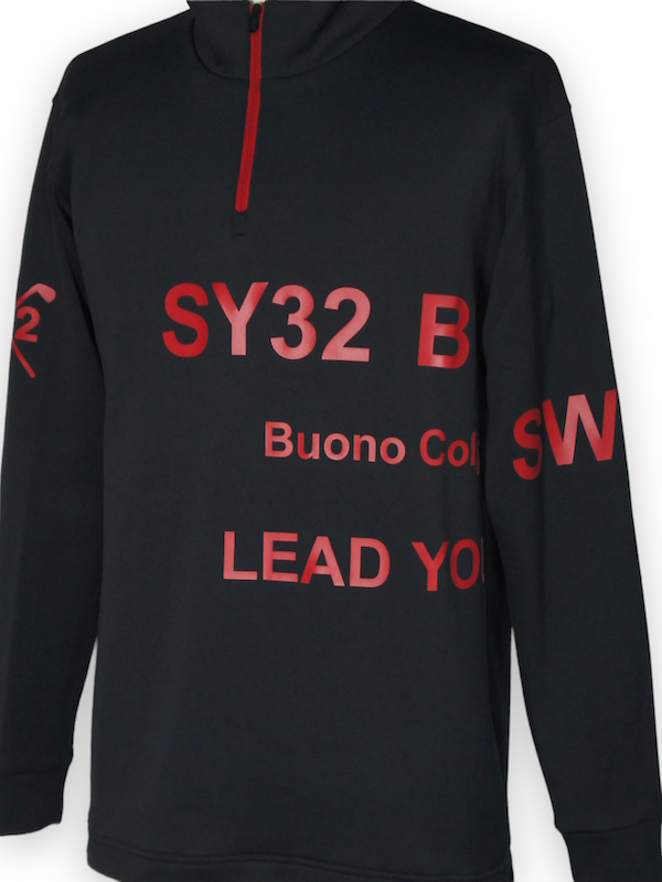 SY32 by SWEET YEARS�֡�GOLF��MIDDLE LAYER LIGHT STRETCH PO��BLACK